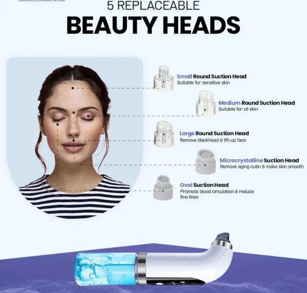 Bubble Technology Blackhead Remover – Deep Cleanser for Acne, Pores & Oil Control, Matte Finish & Glow